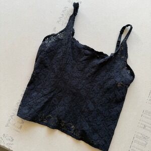 Y2K Delicates Black Cami Top